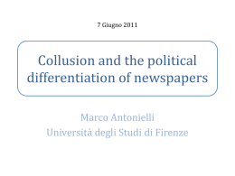 Collusion and the political differentiation of