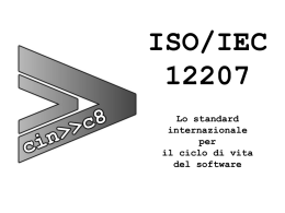 lo standard internazionale per il ciclo di vita del software