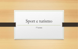 Sport e turismo: presentazione corso