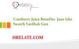 HRELATE.COM Cranberry Juice Benefits
