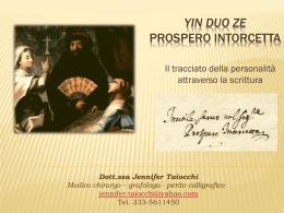 Diapositiva 1 - Fondazione Prospero Intorcetta