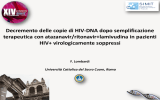 Decremento delle copie di HIV-DNA dopo semplificazione