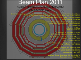 Beam plan - Indico