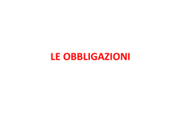 le obbligazioni - Il blog della prof. di diritto