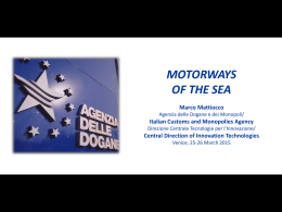 Single Window - Motorways of the Sea Conference