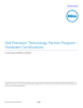Dell Precision Technology Partner Program