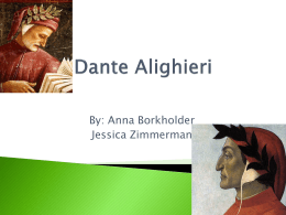 Dante Alighieri - bhsworldcivhonors
