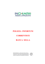 POLIZZA INFORTUNI CORRENTISTI BANCA SELLA