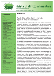 rivista di diritto alimentare