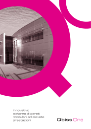 Innovativo sistema di pareti modulari ad elevate prestazioni