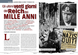 Doenitz: fuhrer per 20 giorni fra un mare di rovine