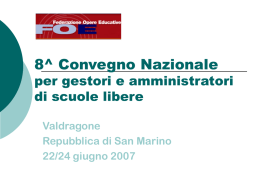 Presentazione CCNL Agidae 2007