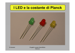 LED e costante di PLANCK