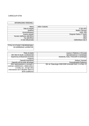 CURRICULUM VITAE Nome Aillon Costante Data di nascita 27.06