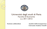 Lezione 20 - Università degli studi di Pavia