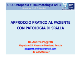 approccio pratico al paziente con patologia di spalla