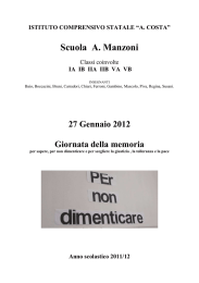 giornata della memoria 2012