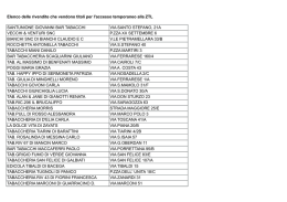 Elenco delle rivendite che vendono titoli per l`accesso