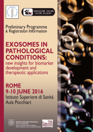 Rome, 9-10 June 2016 1 - Istituto Superiore di Sanità