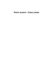 PARTE QUARTA - CONCLUSIONI