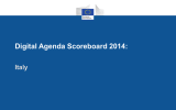 Digital Agenda Scoreboard 2014: Italy