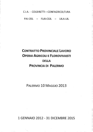 contratto provinciale Pa operai agr. e flor.