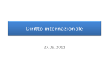 Diritto internazionale 27.09.2011