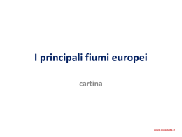 I principali fiumi europei