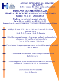 Dott. M. Sposato - Azienda Ospedaliera San Giovanni Addolorata