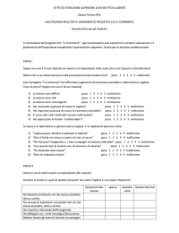 questionario di valutazione - Istituto di Istruzione Superiore Leon