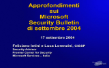 Approfondimenti sui Microsoft Security Bulletin di settembre 2004