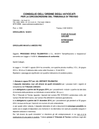 Circolare n. 18/2014 - Ordine degli Avvocati di Treviso