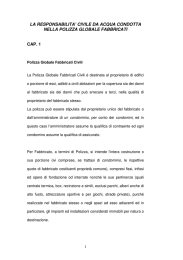 la responsabilita` civile da acqua condotta nella polizza globale