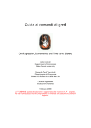 Guida ai comandi di gretl