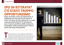 ipo in ritirata? c`è stato troppo opportunismo