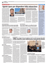 «Mio marito non indossava mai protezioni» Agente spara per