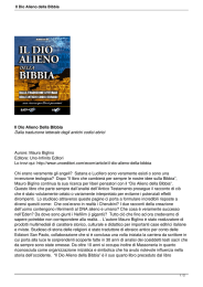 Il Dio Alieno della Bibbia