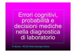 Nessun titolo diapositiva - Il Sito della Medicina di Laboratorio