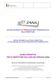 GUIDA OPERATIVA PER LE PREFETTURE SULL`USO DEL