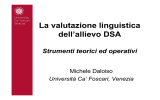 La valutazione linguistica dell`allievo DSA