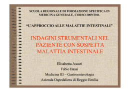 INDAGINI STRUMENTALI NEL PAZIENTE CON SOSPETTA