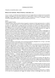 consiglio di stato - Sistema delle autonomie locali