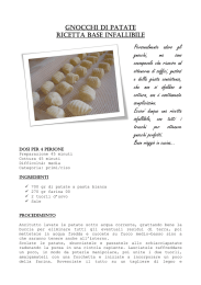 gnocchi di patate - ricetta infallibile