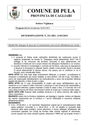 Impegno di spesa per la rottamazione autoveicoli abbandonati per