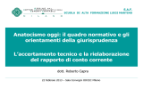 L`accertamento tecnico e la rielaborazione del rapporto di conto