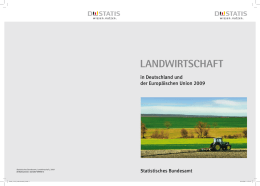 Landwirtschaft in Deutschland und der Europäischen Union 2009