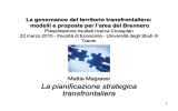 La pianificazione strategica transfrontaliera