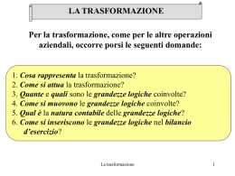 La Trasformazione File