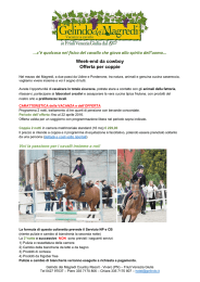 Week-end da cowboy - tutti i dettagli dell`offerta per coppie