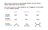 Formula empirica Formula molecolare Formula di struttura